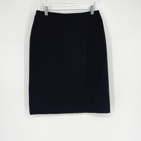 Loewe Skirt Womens US8/FR40 Black Pencil Cotton Straight Office Career Scandi - Picture 1 of 8